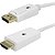 Cabo Displayport 1.2 Para Hdmi 2M C/ Trava Branco 075-8821 - Imagem 2
