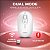 Mouse Óptico Sem Fio Recarregável Oex Ms606 Retro Branco - Imagem 4