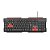 Teclado C3Tech Gamer ABNT2 Usb Preto/Vermelho Multimídia - Imagem 2