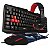 Kit Gamer Teclado Mouse Com Headset Microfone e Mousepad - Imagem 1