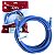 Cabo De Rede 2,5M Cat6 24Awg 568B Azul Anatel Gigabit Seclan - Imagem 1