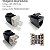 Keystone Seccon Seclan Rj45 Femea IDC Cat6 Fluke Rohs Preto - Imagem 2
