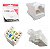Kit 50 Keystone Seclan Rj45 Femea IDC Cat6 Fluke Rohs Branco - Imagem 3