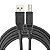 Cabo Usb 2.0 De Impressora 2 Metros Preto Filtro Usb-A Usb-B - Imagem 1