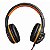 Headset Gamer Action c/ Microfone Preto e Laranja HS200 Oex - Imagem 2