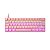 Teclado Gamer Mecanico Ziggy Led Rainbow Oex Game Tc607 Rosa - Imagem 2