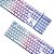 Teclado OEX Gamer Prismatic ABNT2 LED Rainbow Branco TC205 - Imagem 2