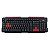 Teclado OEX Action TC200, USB, ABNT2, Preto E Vermelho - Imagem 1