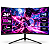 Monitor Gamer Led Brx 24'' Fhd 1080p 185Hz Curvo Hdmi/Dp Va - Imagem 1