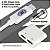 Adaptador Otg Duplo Dual Usb C Hub Para Mac Celular Notebook - Imagem 4