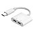 Adaptador Otg Duplo Dual Usb C Hub Para Mac Celular Notebook - Imagem 5