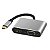 Cabo Adaptador Usb C Tipo-c 2x1 Hdmi Vga Smartphone Note - Imagem 1
