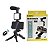 Kit Youtuber Live Vlog Com Microfone Luz Led Tripé Celular - Imagem 1