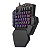Teclado Mecanico Redragon One Hand Diti Rgb Switch Az Preto - Imagem 1
