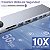 Hub Usb-C Exbom 8 Em 1 Usb 3.1 Hdmi Rj45 Ethernet Sd Tipo C - Imagem 9