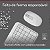 Combo Teclado e Mouse S/ Fio Logitech MK250 Bluetooth Branco - Imagem 6