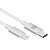 Cabo Usb-C para Lightning Multilaser 1,2m Wi454 Branco - Imagem 1