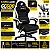 Cadeira Gamer Oex Game Reclinável Com Apoio Para Pés Preta - Imagem 3