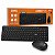 Combo Teclado E Mouse Sem Fio 1600 Dpi Teclas Redondas Preto - Imagem 1