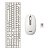 Kit Combo Teclado e Mouse Sem Fio Oex TM-406 Flat Branco - Imagem 4