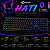 Teclado Membrana Gamer Kalkan Hati Preto Abnt2 Rainbow - Imagem 2