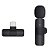 Microfone de Lapela Sem Fio Tipo C Usb C Preto OEX Android - Imagem 3