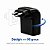 Protetor de Surto iClamper Pocket Fit 3P 10A LCF Preto - Imagem 3
