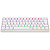 Teclado Mecanico Gamer Fizz Rainbow Branco Switch Azul 60% - Imagem 2