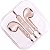 Fone De Ouvido Com Fio Colormood Fn204 Rosa Metalico Oex - Imagem 2