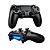 Controle Compatível Ps4 Pc Bluetooth Windows S/ fio Preto - Imagem 4