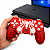 Controle Compatível Ps4 Pc Bluetooth Windows S/ fio Vermelho - Imagem 3