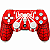 Controle Compatível Ps4 Pc Bluetooth Windows S/ fio Vermelho - Imagem 1