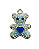 Pingente de Urso com Strass - Imagem 3