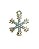Pingente de Floco de Neve com Strass - Imagem 1