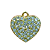 Pingente de Coração com Strass - Imagem 1