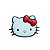 Aplique Emborrachado da Hello Kitty - Imagem 1