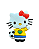 Aplique Emborrachado da Hello Kitty - Imagem 1