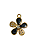 Pingente de Metal Flor de Strass - Imagem 1