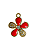 Pingente de Metal Flor de Strass - Imagem 3