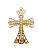 Pingente De Cruz Com Strass - Imagem 3