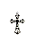 Pingente De Cruz Com Strass - Imagem 1