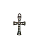 Pingente de Cruz Com Strass - Imagem 2
