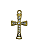 Pingente de Cruz Com Strass - Imagem 1