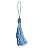 Tassel Seda Azul Bebê 10cm - Imagem 1