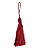 Tassel Seda Vermelho 10cm - Imagem 1