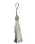 Tassel Seda Branco 10cm - Imagem 1