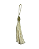 Tassel Seda Off White 10cm - Imagem 1