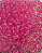 Miçanga Chinesa Transparente com miolo Rosa - Imagem 1