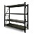 Estante Prateleira Em Aço Capacidade Total 800kg (200kg Por Nível) - Cor PRETA - Imagem 1