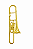 Broche Trombone Dourado - Imagem 1